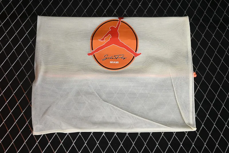 All categories Air Jordan Jordan series basketball shoes Air Jordan 3 GX foreign trade version Solefly x Air Jordan 3 Retro "Miami" AJ3 Joe 3 Miami joint white green orange IF4491-100